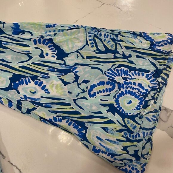 Lily Pulitzer Benicia Tunic Indigo Sunset Swim CoverUp Casual Dress Sz XS Women - Picture 10 of 12